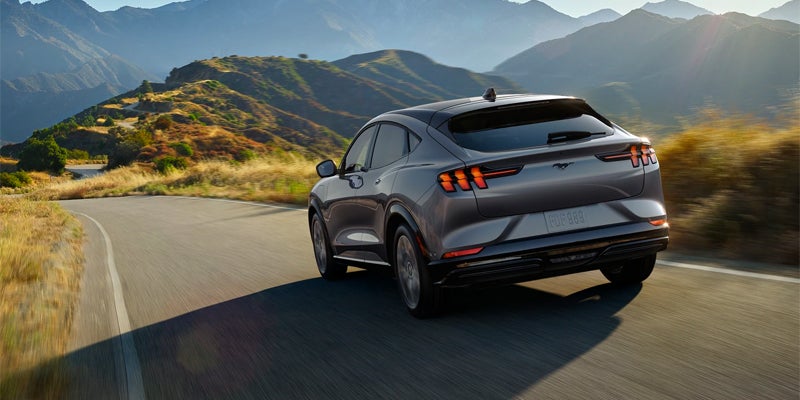 Ford Mustang Mach-E cruising scenic road